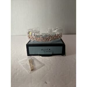 SWEETV Rose Gold Tiara for Women and Girls - Pageant Tiara Headband, Rhinestone